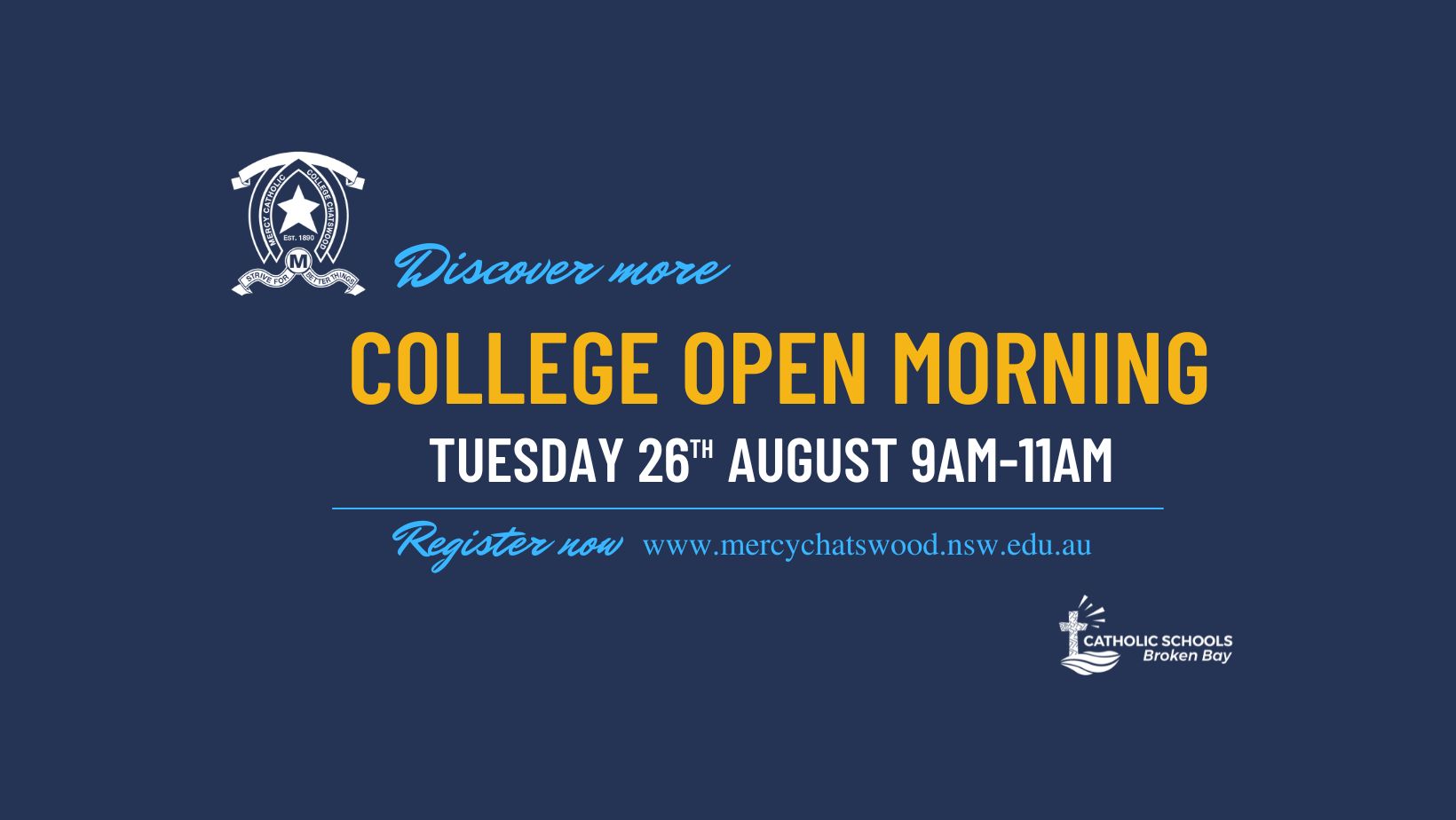 Open Morning 26th August 2025